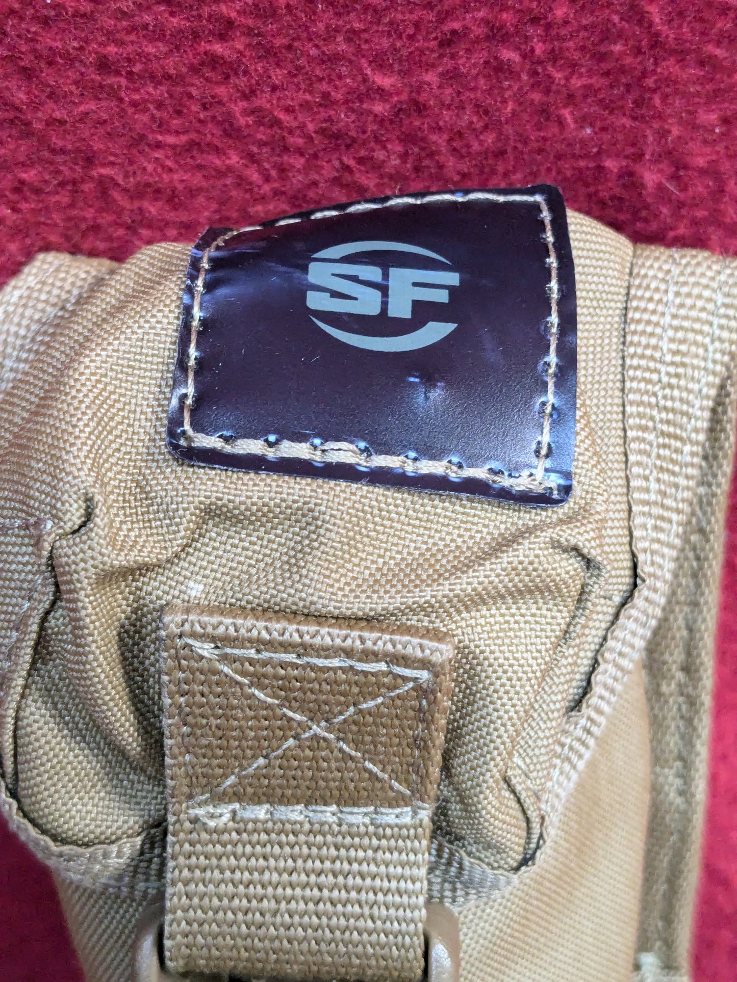 SUREFIRE Suppressor Pouch MOLLE - DARK EARTH Used (j09-YLU146)