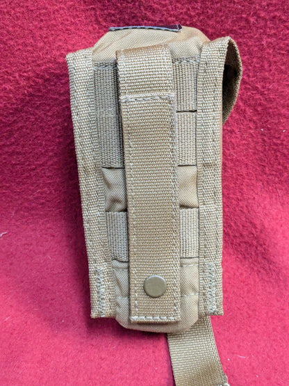 SUREFIRE Suppressor Pouch MOLLE - DARK EARTH Used (j09-YLU146)