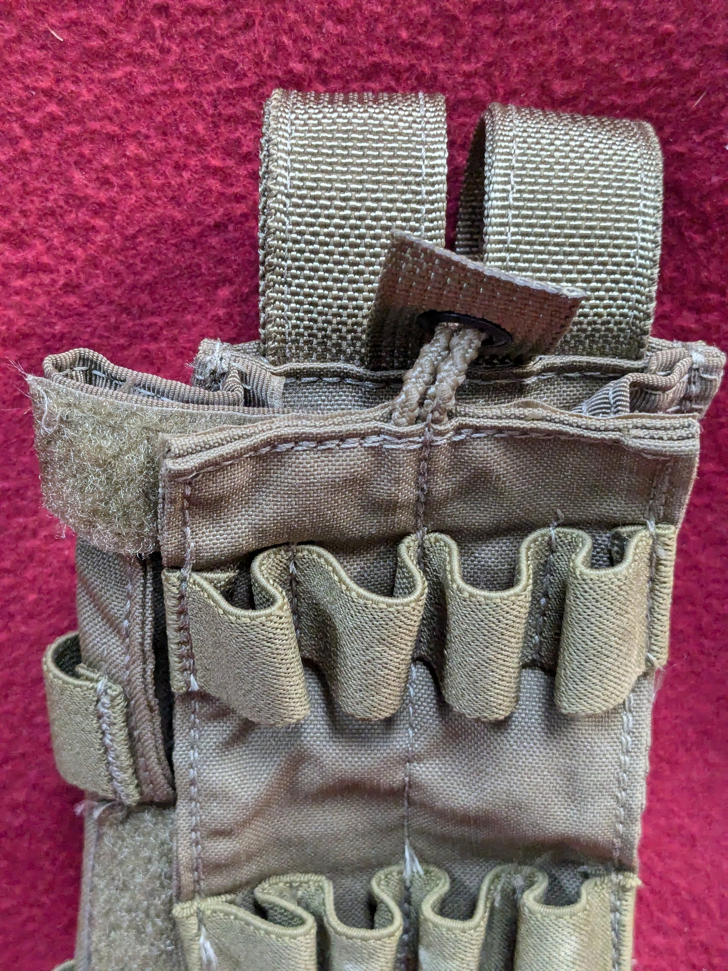 Tactical Assault Gear TAG MBITR Radio Pouch Coyote MOLLE Used (35cr-YLU151)