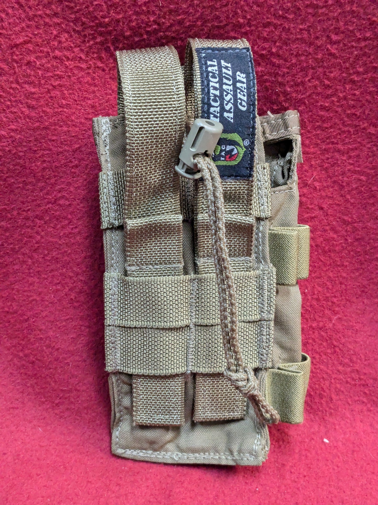 Tactical Assault Gear TAG MBITR Radio Pouch Coyote MOLLE Used (35cr-YLU151)