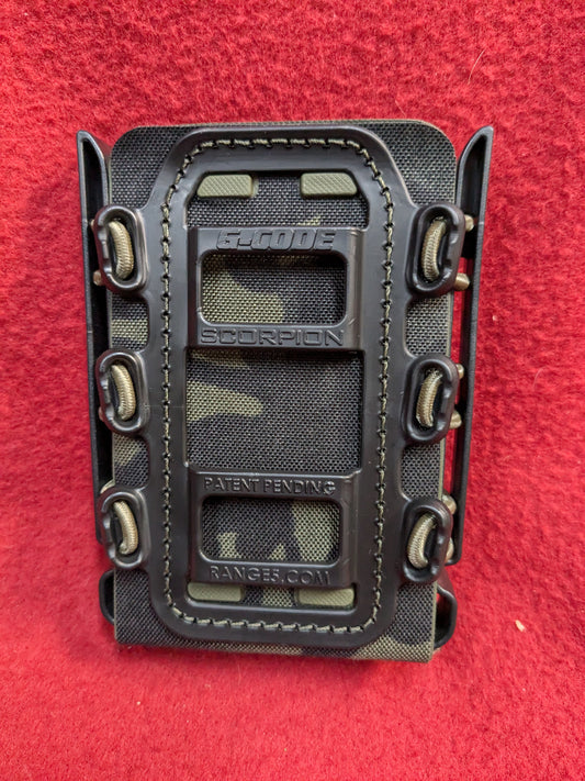 G-Code Soft Shell Scorpion Rifle Mag Carrier Multicam Black Used (31cr-YLU156)