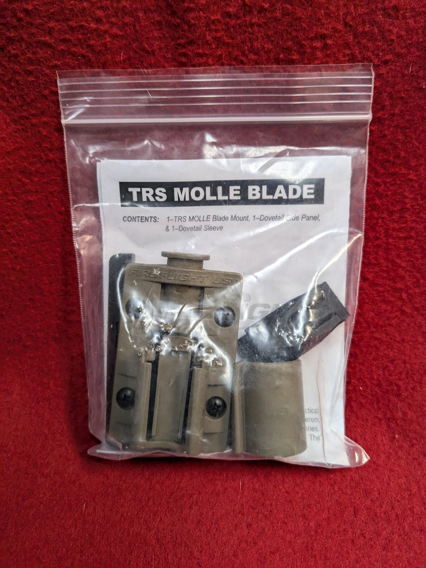 NOS First Light TRS Molle Blade Flashlight Mount (31cr-YLU166)