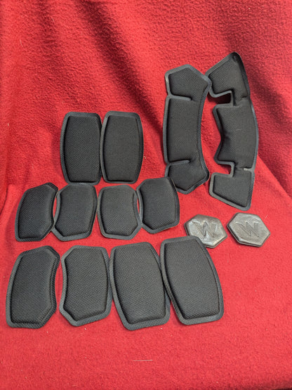 Team Wendy EXFIL Ballistic Black/Brown Comfort Pad Replacement Kit Set of Thin Pads  (hp-YLU178)