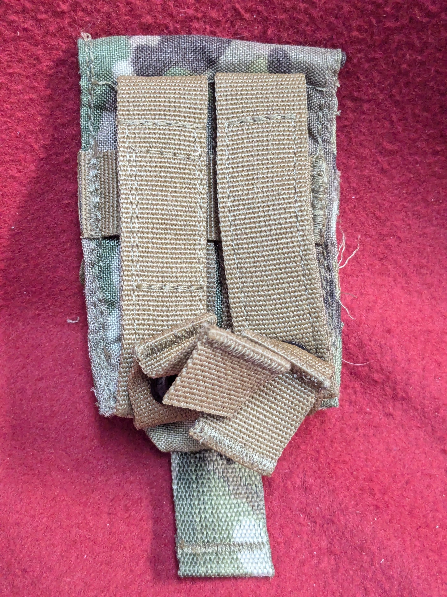 US Army Hand Grenade / Compass Pouch Multicam Camo Molle Used (36cr-YLU180)