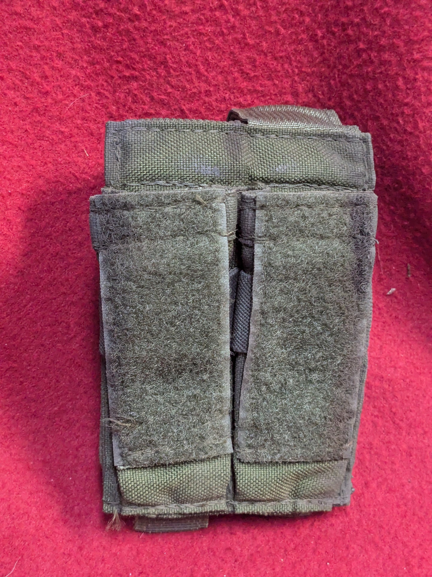 BDS Tactical Dual 9mm Mag Pouch Green Used (36cr-YLU188)