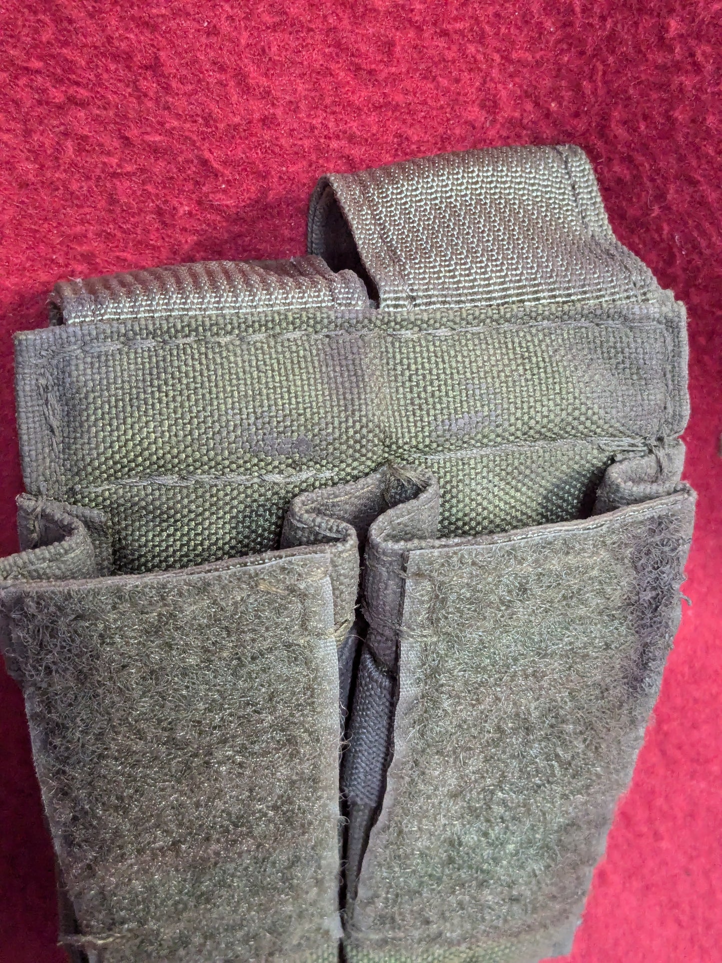 BDS Tactical Dual 9mm Mag Pouch Green Used (36cr-YLU188)