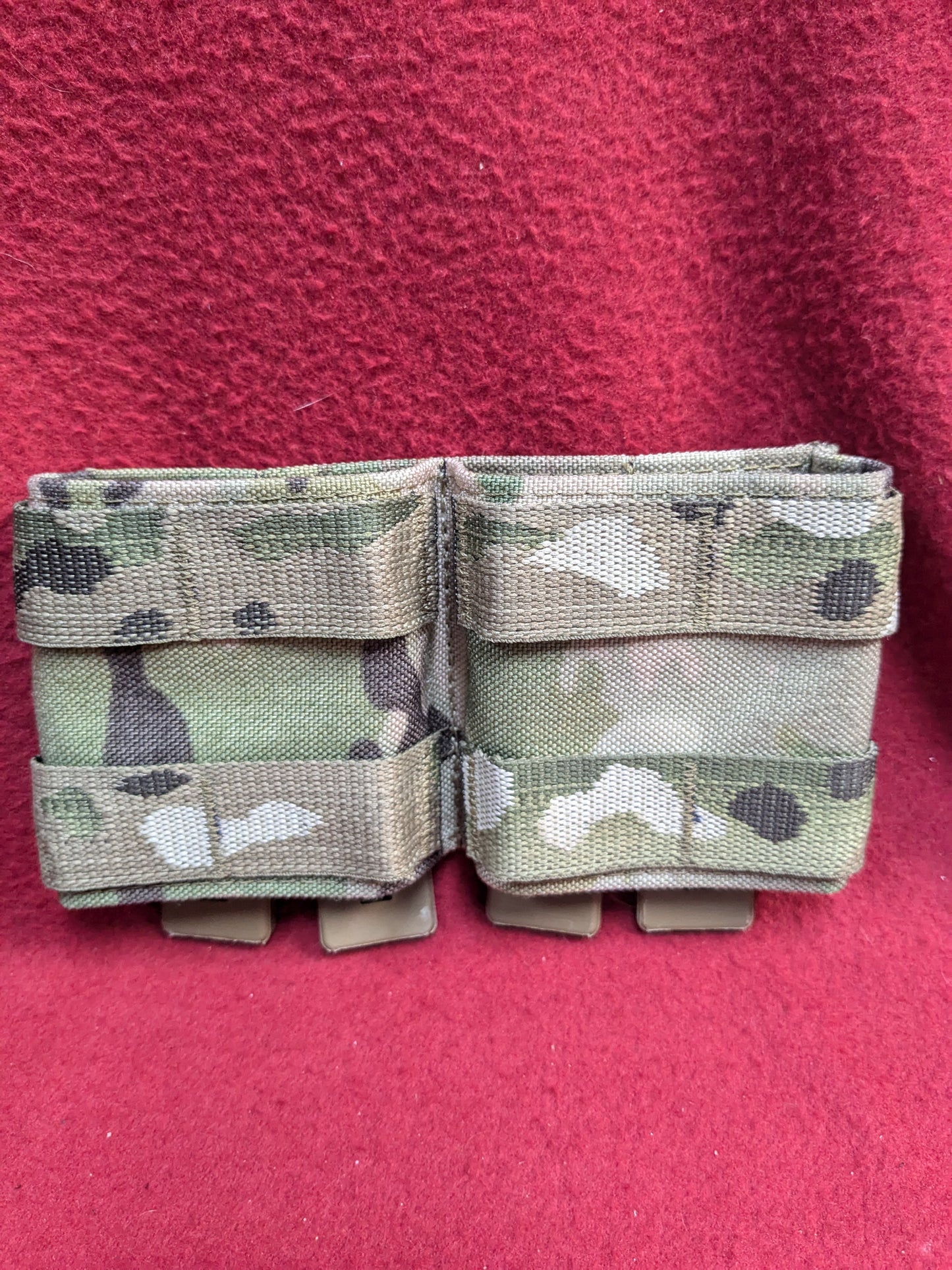 DOUBLE RIFLE SHORTY WEBBING MAGAZINE POUCH Good Condition (36cr-YLU194)