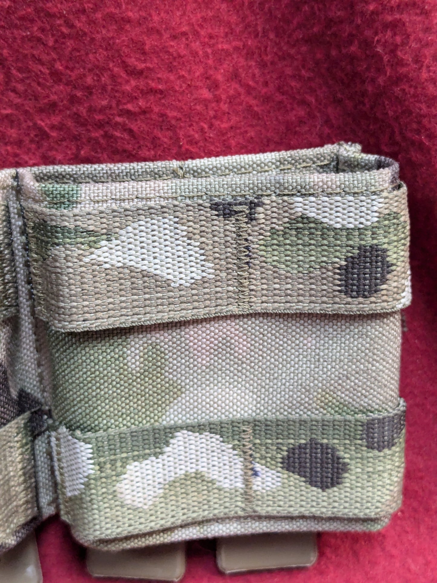 DOUBLE RIFLE SHORTY WEBBING MAGAZINE POUCH Good Condition (36cr-YLU194)