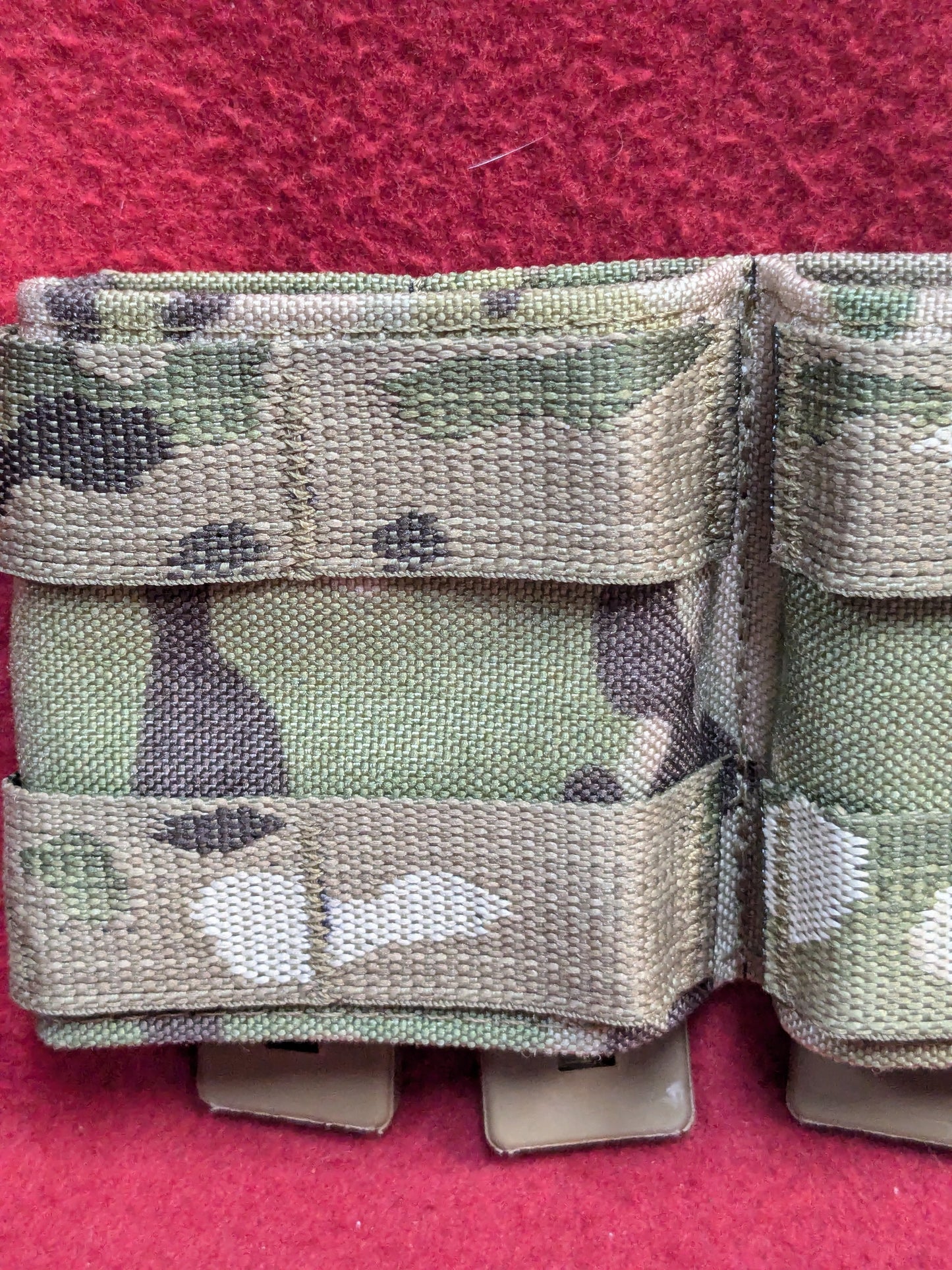 DOUBLE RIFLE SHORTY WEBBING MAGAZINE POUCH Good Condition (36cr-YLU194)