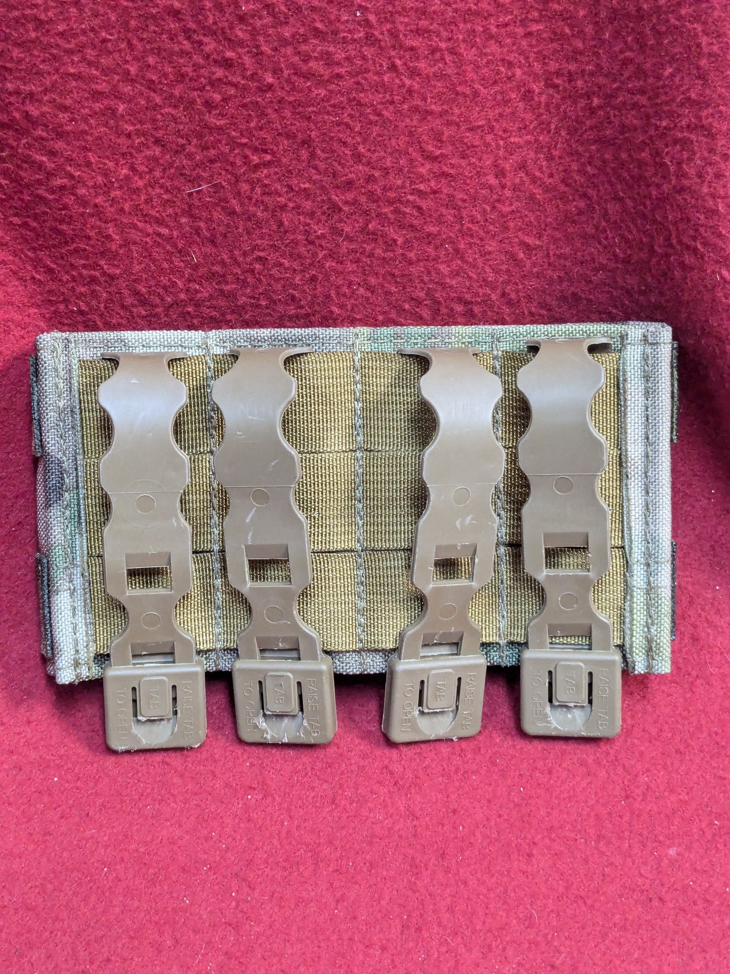 DOUBLE RIFLE SHORTY WEBBING MAGAZINE POUCH Good Condition (36cr-YLU194)