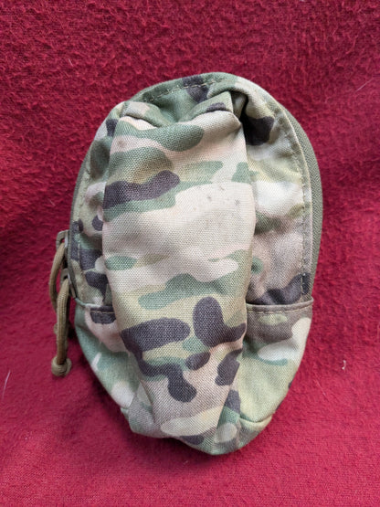 ATS Tactical Gear Zippered Small Utility Pouch Multicam Used (32cr-GUA86)