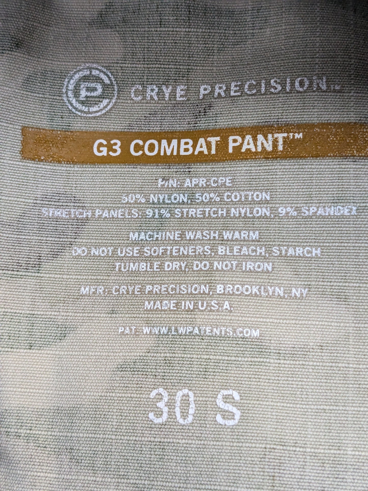 Crye Precision G3 Field Pant Men's 30 S Multicam Army Tactical Combat Used (ec10-GUA97)