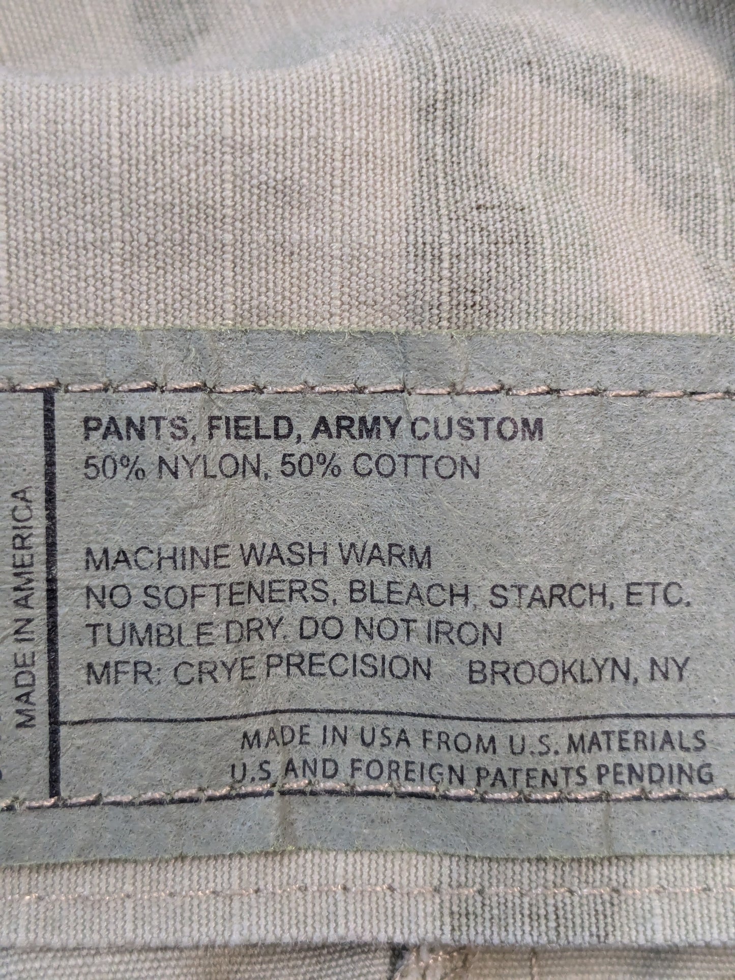 Crye Precision Camouflage Pant Field Army Custom 34 L Multicam Ripstop Used (ec10-GUA96)