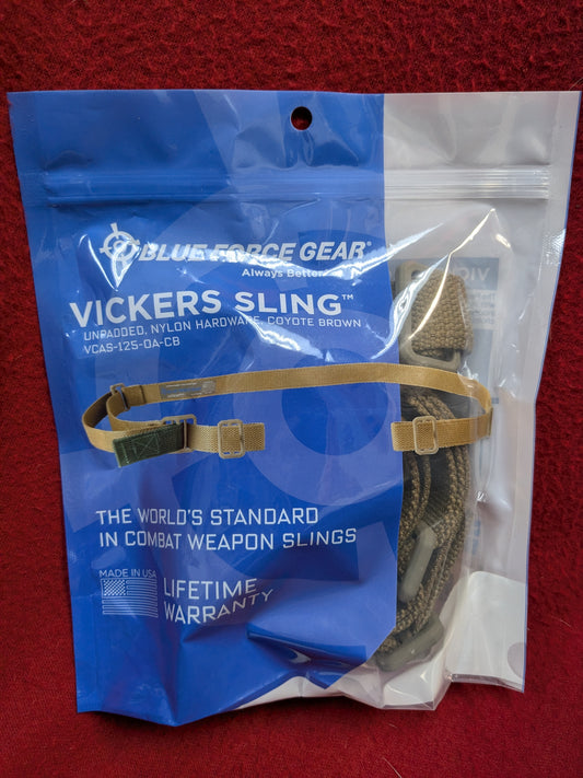 NOS Blue Force Gear Vickers Sling Coyote Brown (01cr- ca14-GUA103)