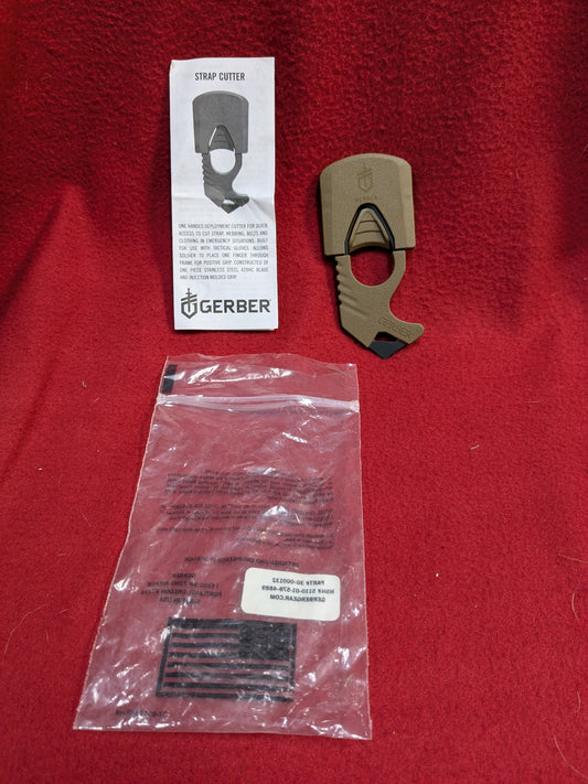 NOS Gerber Rescue Hook Seatbelt Strap Cutter Glass Breaker Case (ifak2 ac08-GUA118)