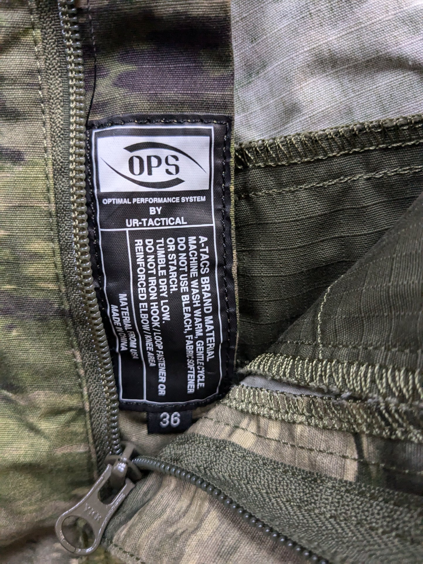 NOS OPS Ur-Tactical Lissom Tactical Shorts ATACs Camo size: 36 (04cr- ca15-PET05)