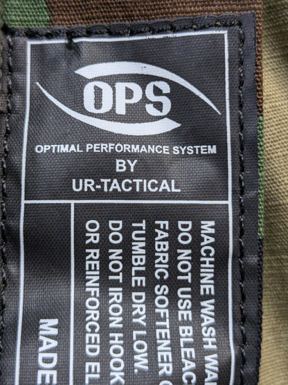 NOS OPS Ur-Tactical Lissom Tactical Shorts M81-Woodland Camo size: 36 (fa12-PET09)