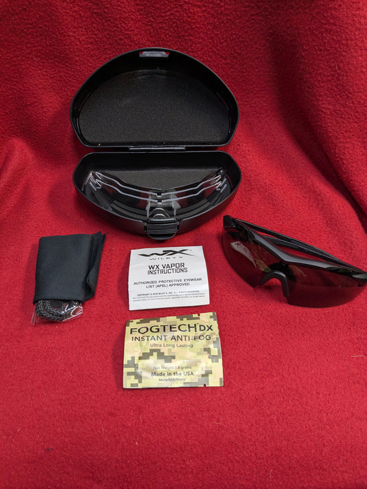 Nos usgi wiley x vapor ballistic apel eye protection clear/dark lens (cl2- (ab16-PET25)