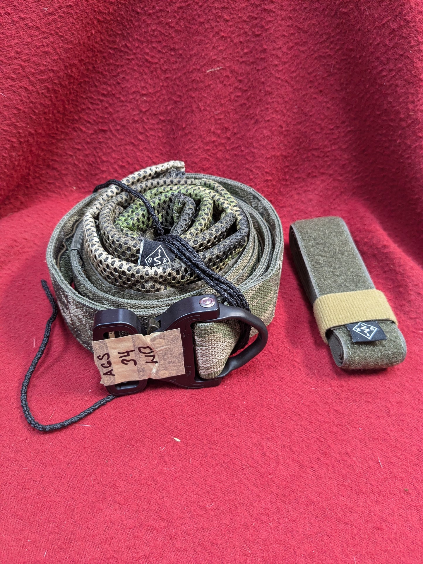 NOS Snake Eater Tactical 2 Piece AGS War Belt Set Size 34 (gcg1- da11-PET48)