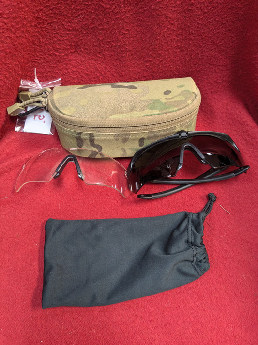 US Army ESS Crossbow APEL Ballistic Dark/Clear Lens Set Used ( ab01-PET53)