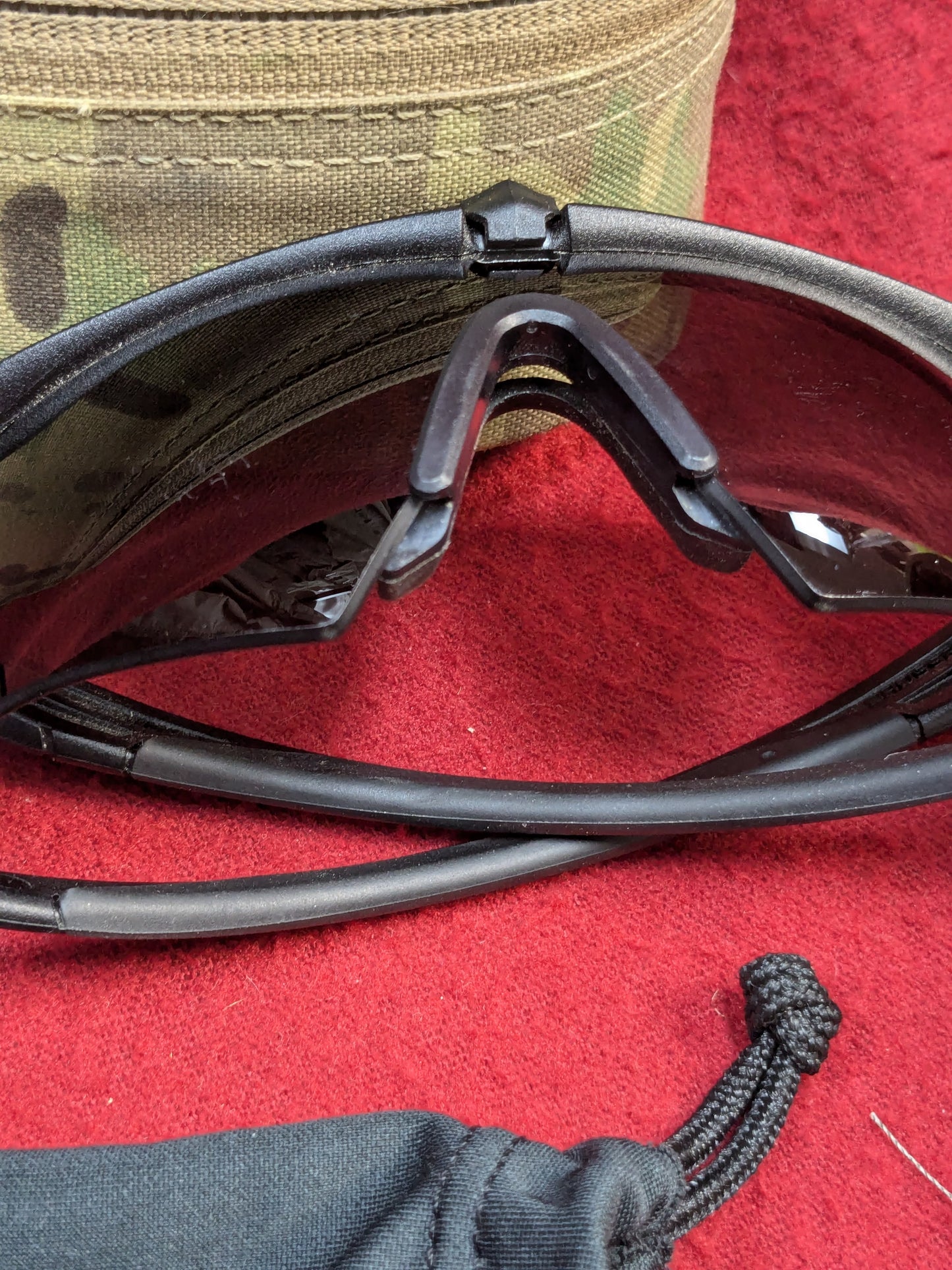 US Army ESS Crossbow APEL Ballistic Dark/Clear Lens Set Used ( ab01-PET53)