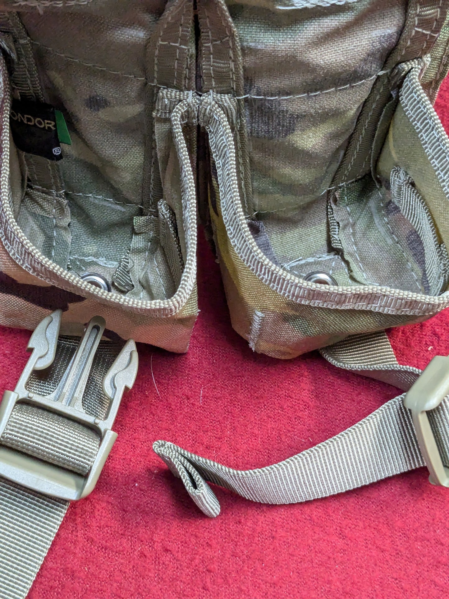 NOS Condor MOLLE Double Frag Grenade Pouch Multicam (PET61)