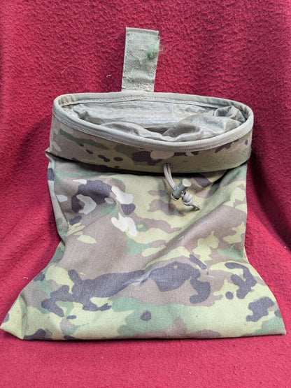 US Army LARGE ROLL UP DUMP POUCH OCP Multicam Used) (PET73)