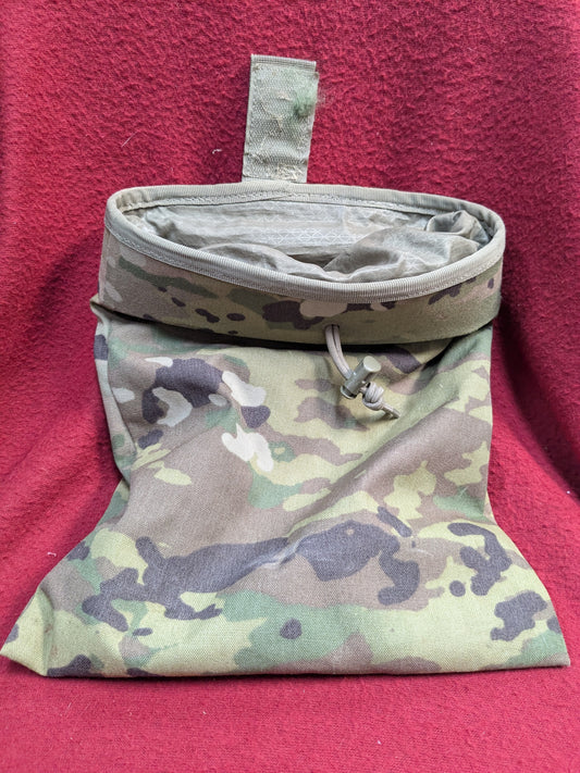 US Army LARGE ROLL UP DUMP POUCH OCP Multicam Used) (PET73)