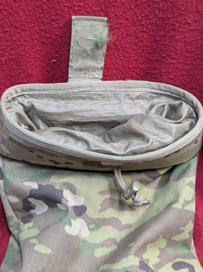 US Army LARGE ROLL UP DUMP POUCH OCP Multicam Used) (PET73)