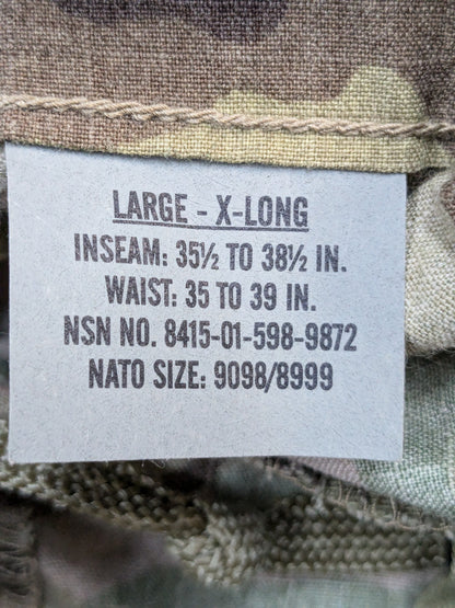 NWT SET of US Army Large X-Long OCP Uniform FRAC Top Pants (ec13-PET78)