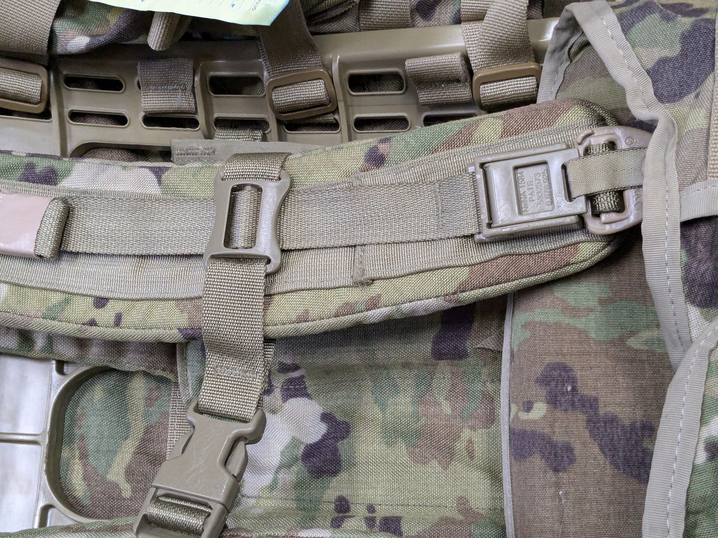 "Ranger Ready' OCP Large Molle II Ruck w/ The Gibson Mod w/ Name Tape & Cat Eyes CUSTOM ORDER (INGALLS)