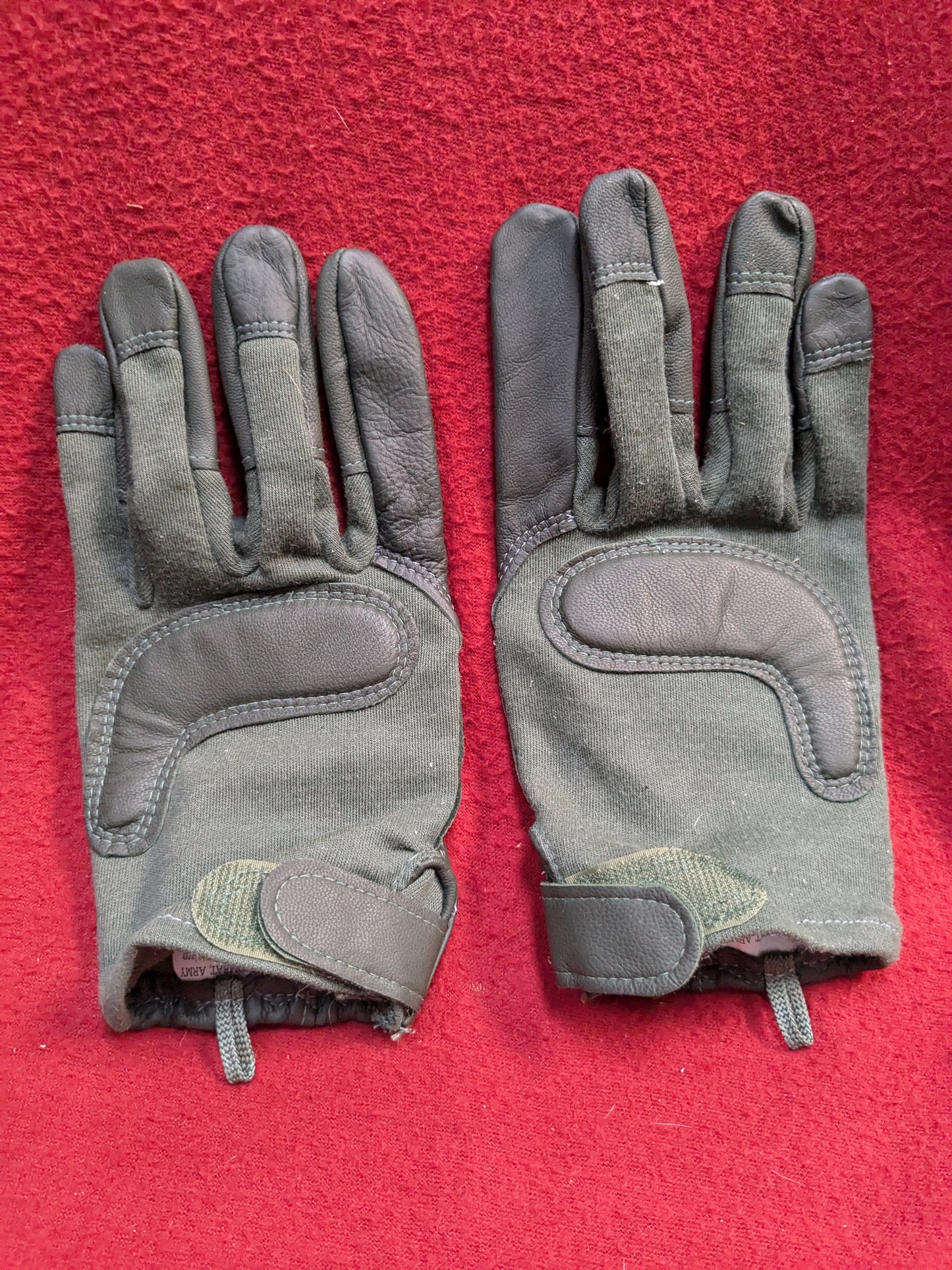 NOS Set of US Army XX-Large HWI Goatskin Kevlar Hot Weather Combat Gloves (40cr- cb2-PET95)