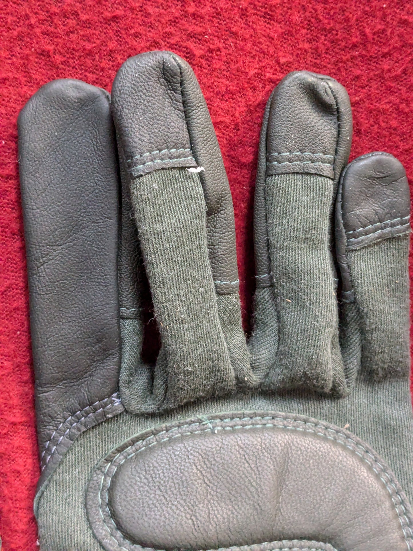 NOS Set of US Army XX-Large HWI Goatskin Kevlar Hot Weather Combat Gloves (40cr- cb2-PET95)