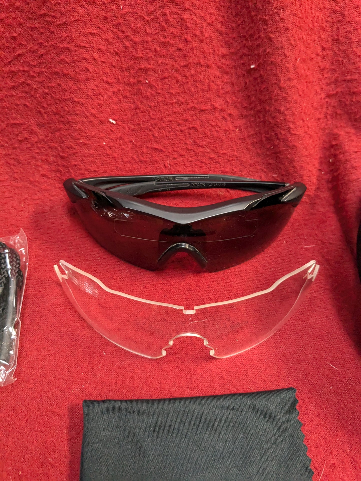 USGI Wiley X Vapor Ballistic APEL Eye Protection APEL Clear/Dark Used (PET96)