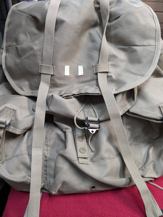 Large Alice Type Rucksack Bag Khaki W/ Kidney Belt (PET103)