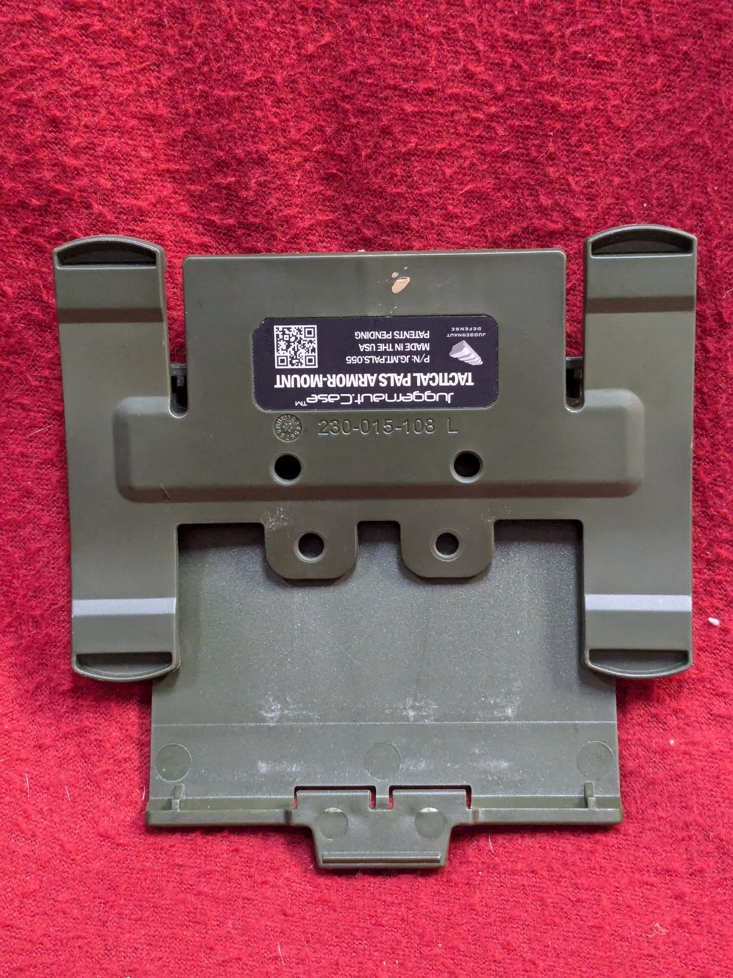 Armor Mount Plate Carrier PALS/MOLLE Green Used  (PET124)