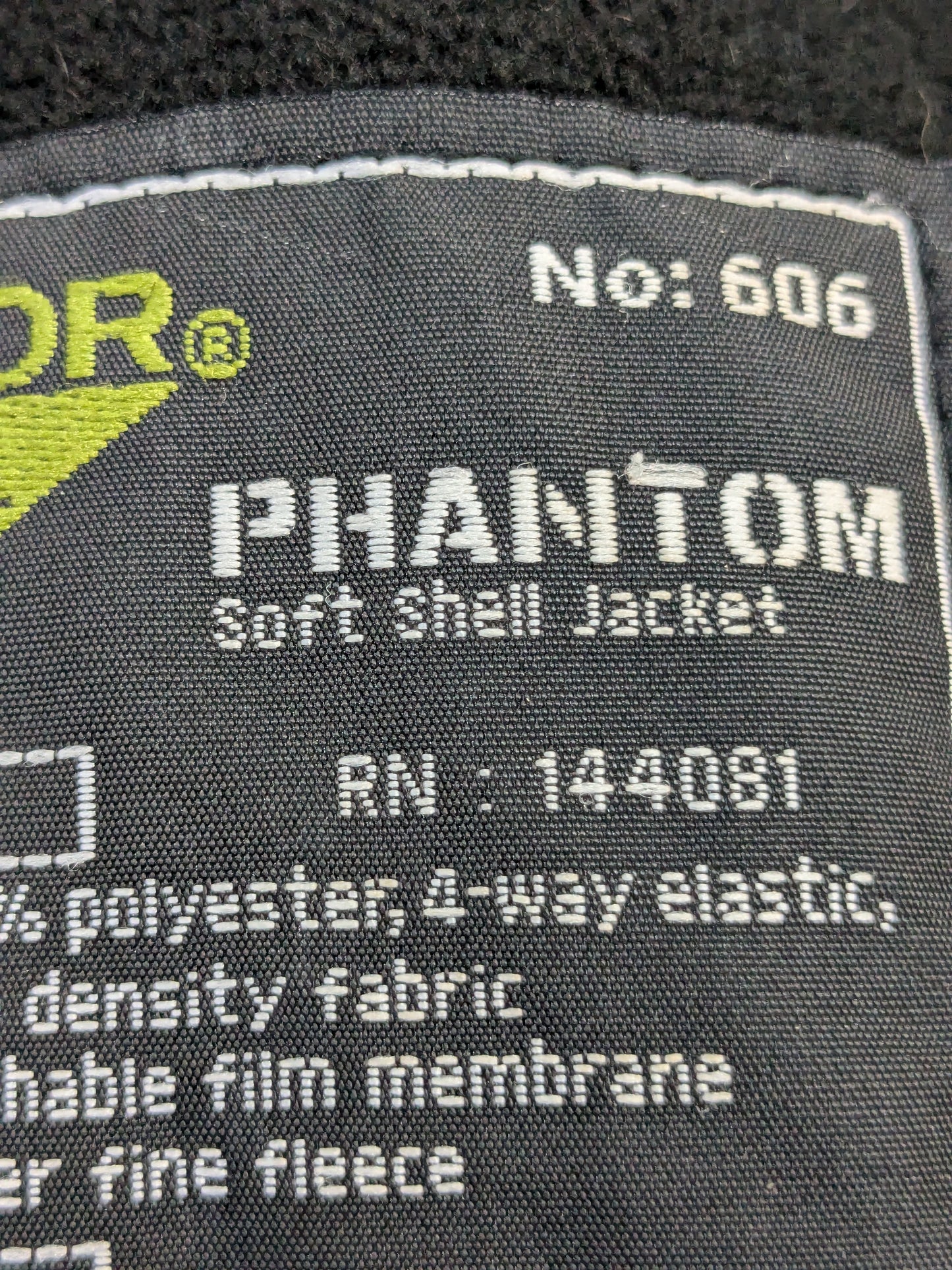 Condor Phantom Soft Shell Jacket Black Good Condition  (j26-PET129)