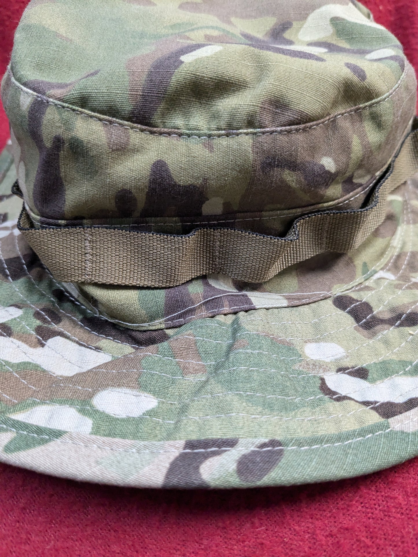 US Army desert camo boonie sun hat 7 1/2 Used (aa12-PET132)