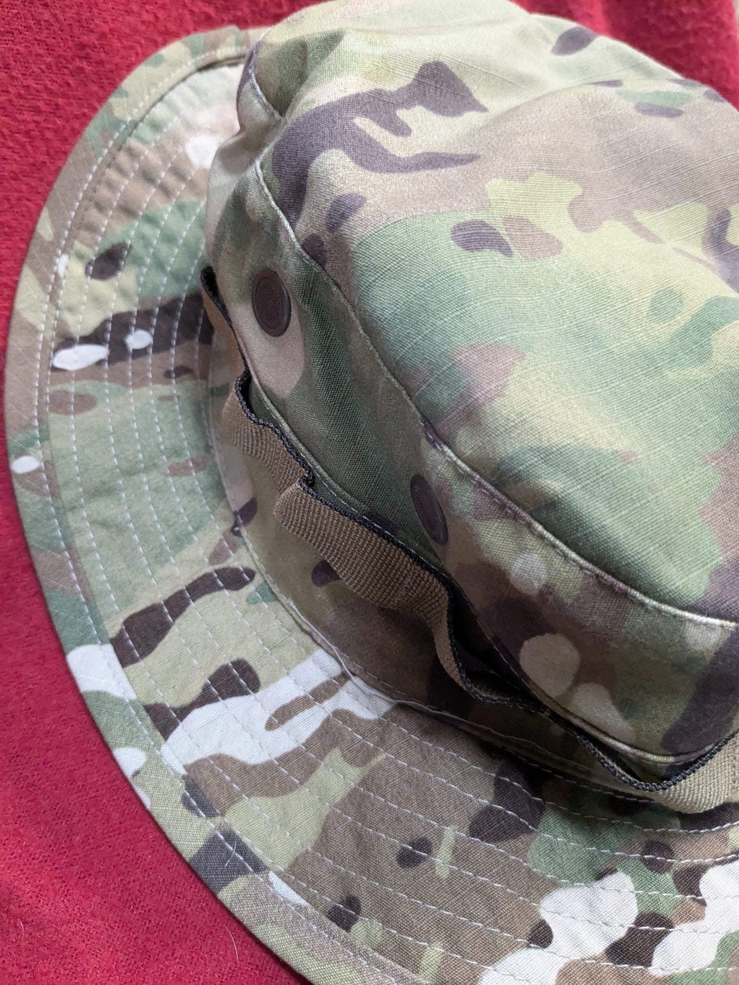 US Army desert camo boonie sun hat 7 1/2 Used (aa12-PET132)