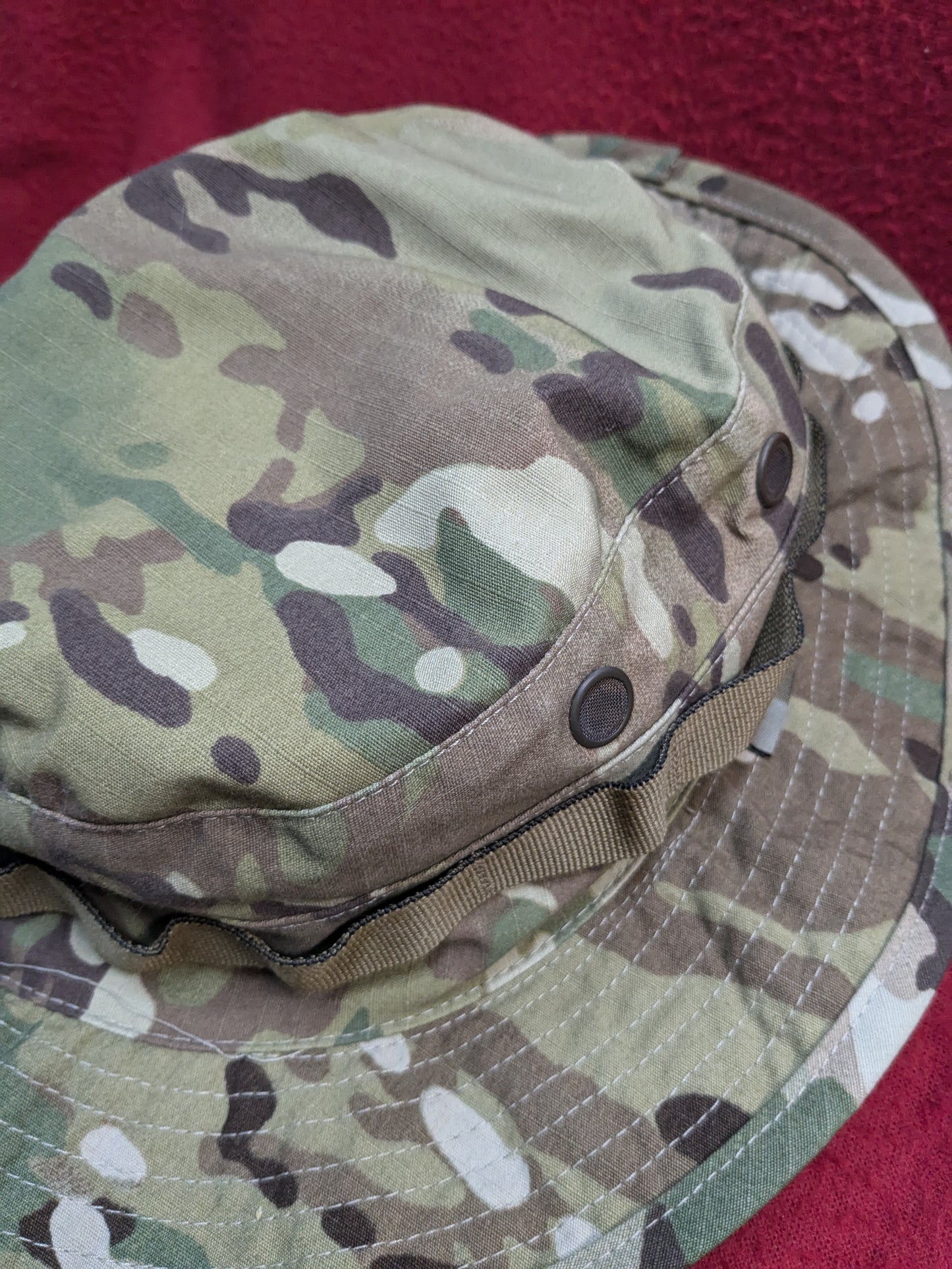 US Army desert camo boonie sun hat 7 1/2 Used (aa12-PET132)