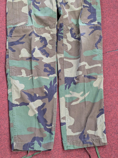 USGI Medium Long BDU Woodland Camouflage Tactical Pants Trousers (db08-25jan36)