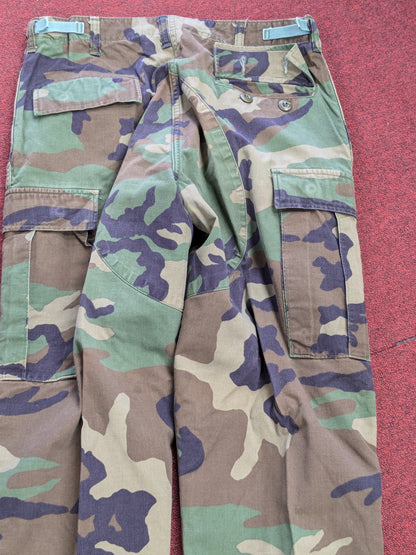 USGI Medium Long BDU Woodland Camouflage Tactical Pants Trousers (db08-25jan36)