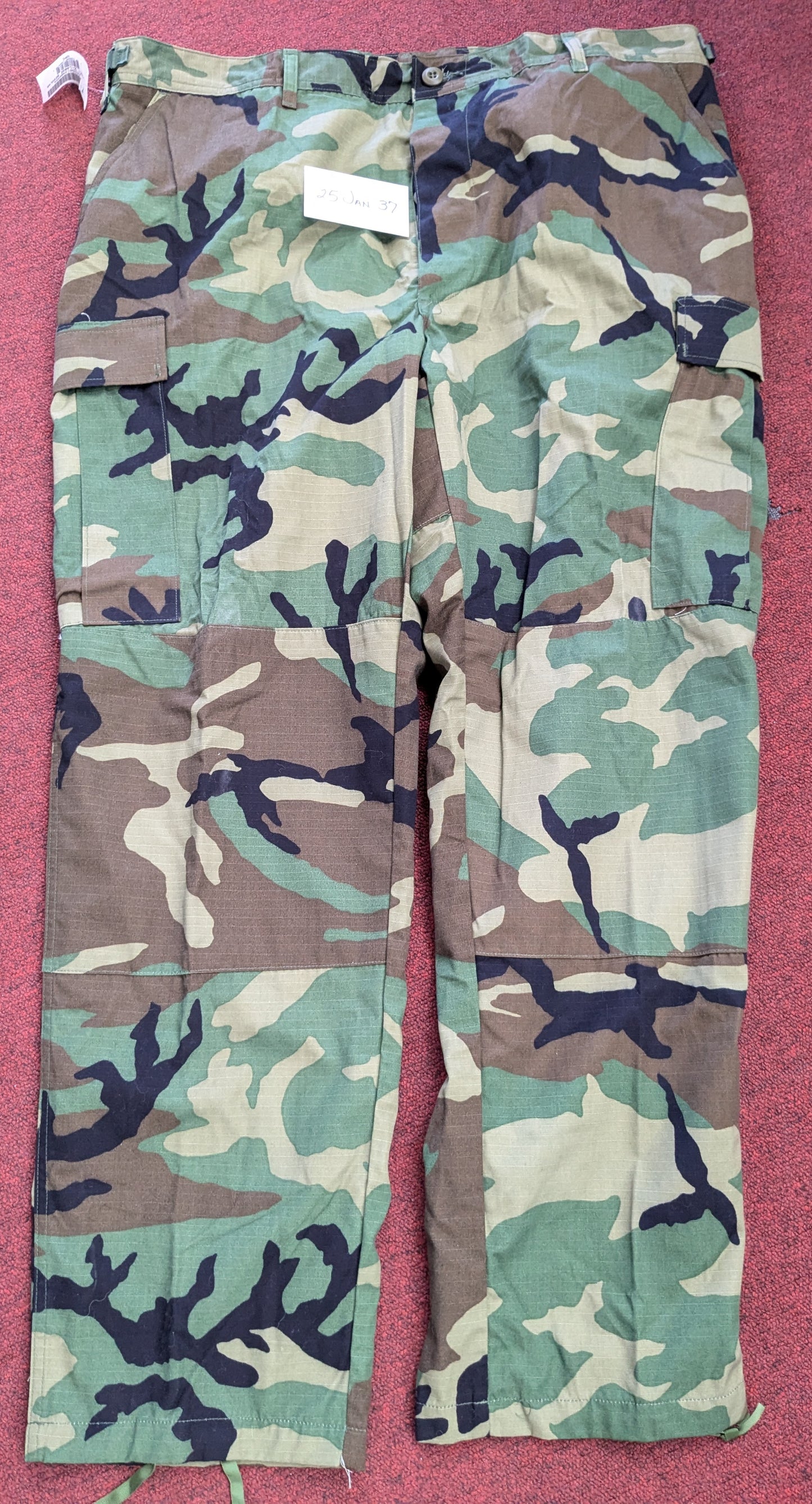 USGI X-Large Regular BDU Woodland Camouflage Tactical Pants Trousers (db08-25jan37)