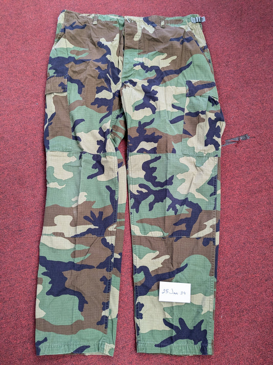 USGI X-Large Regular BDU Woodland Camouflage Tactical Pants Trousers (db08-25jan39)