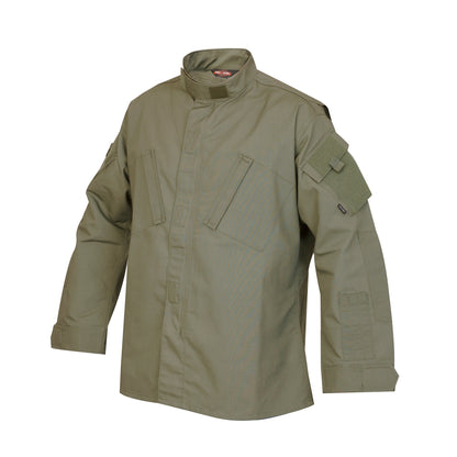 NOS S/L Sage Green Tru-Spec XFire FR Tactical Response Shirt 1672023 (eb04)