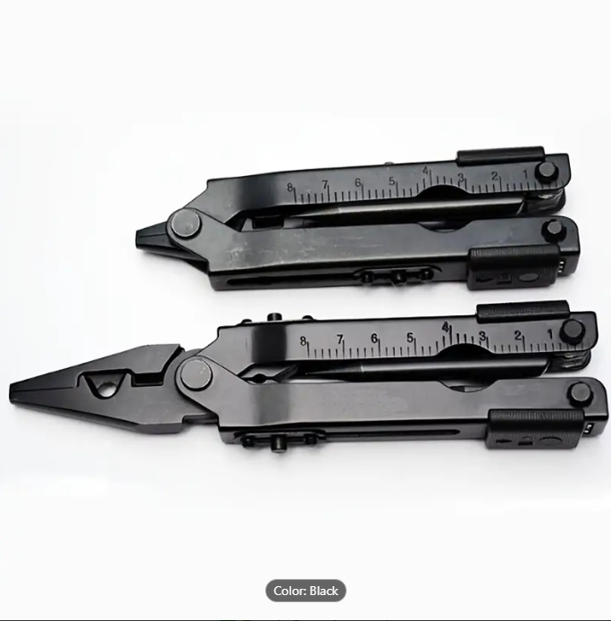 Black Multi-tool with Case Extendable Multitool 13-in-1 (gtt)