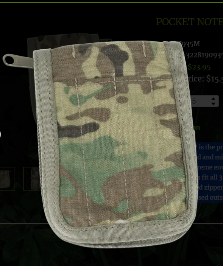 Multicam 3x5 Waterproof Cover Pocket (C935M)