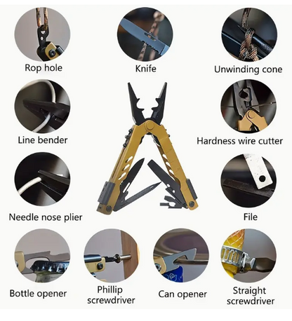 Coy Multi-tool with Case Extendable Multitool 13-in-1 (gtt)