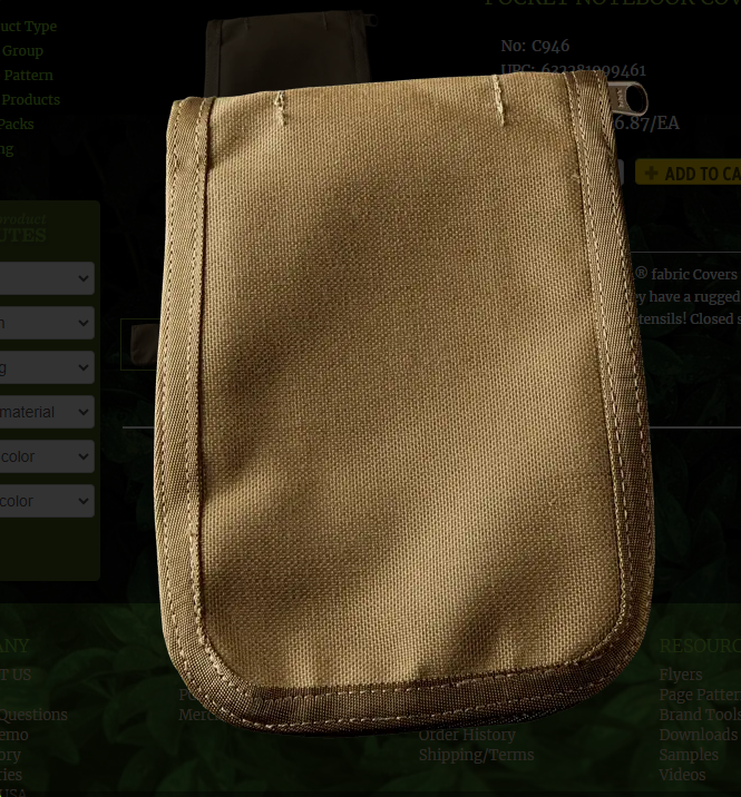 Coyote 4x6 Waterproof Cover Pocket (C946)