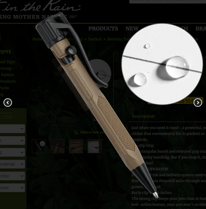 FDE20 Mini Bolt Action Pen Rite in the Rain (FDE20)